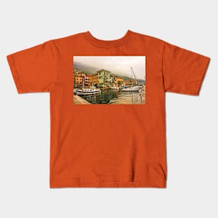 Castelletto Waterfront on Lake Garda in Italy Kids T-Shirt